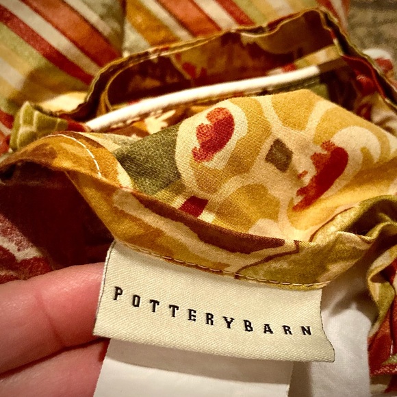 Pottery Barn quilted euro shams, Autumn floral - Picture 10 of 13